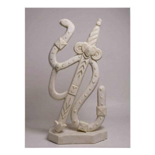 Póster Italian Playing Cards - Ace of Spades (Frente)