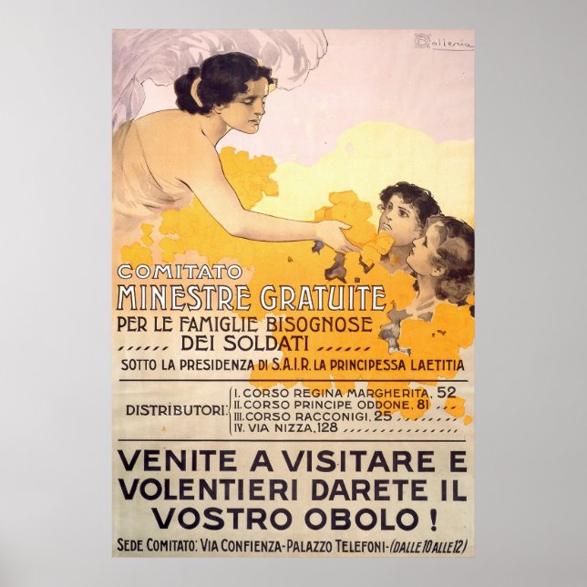 Poster italiano Vintage 1917 (Frente)