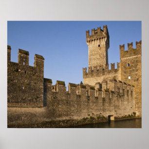 Póster Italy, Brescia Province, Sirmione. Castello