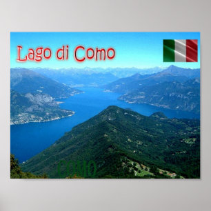 Poster Italy - Lombardy - Como - Lake Como View -