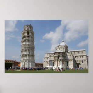 Póster Italy, Pisa. Leaning Tower of Pisa and