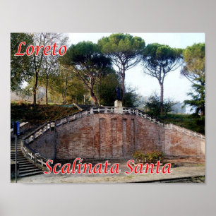 Poster Italy - The Marches - Loreto - Holy Staircase -
