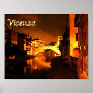 Poster Italy - Veneto - Vicenza - Bridge San Michele -