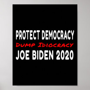 Poster Itens Engraçados de Joe Biden Contra Donald Trump