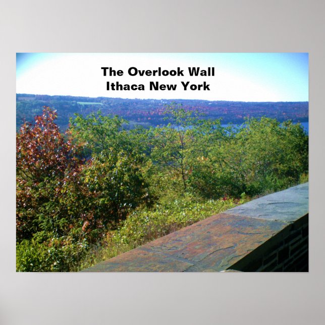 POSTER ITHACA NEW YORK OVERLOOK WALL (Frente)