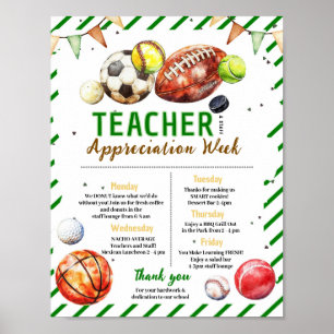 Poster Itinerário da Semana de Apreciação do Professor de