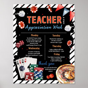 Poster Itinerário da Semana de Apreciação dos Professores