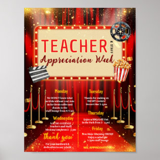 Poster Itinerário da Semana de Apreciação dos Professores