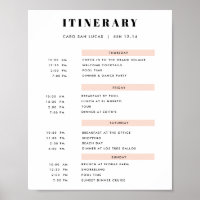 Itinerário de Blush Simples de 4 Dias