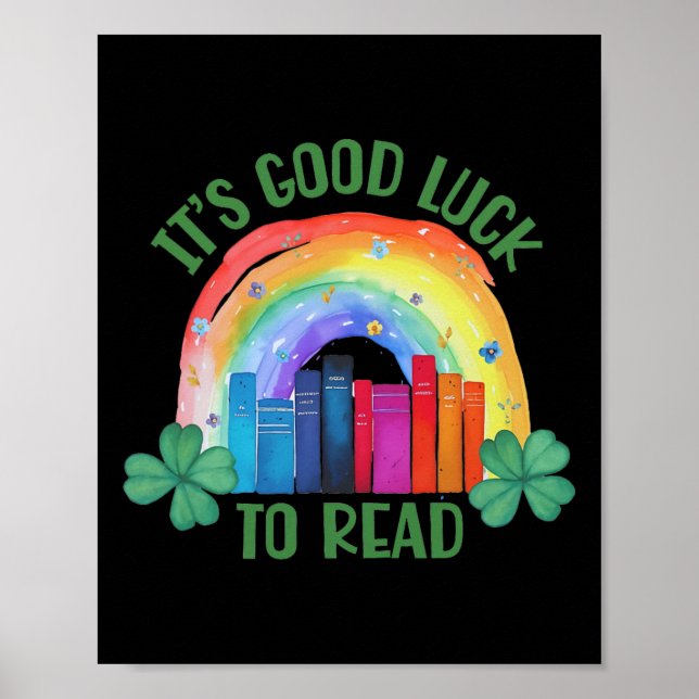 Poster It's Good Luck To Read St Patrick's Day Teacher Li (Frente)