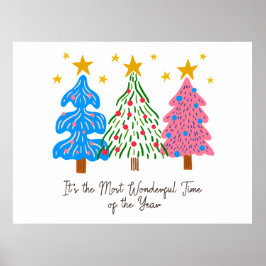 Poster It's The Most Wonderful Time Christmas 