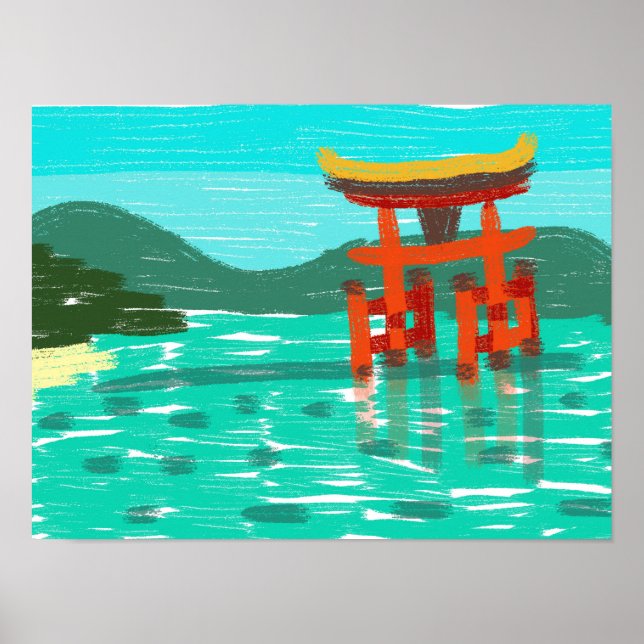Poster Itsukushima Shrine (Frente)