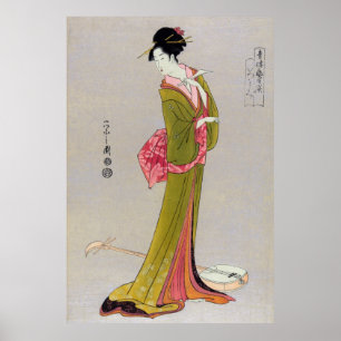 Poster Itsutomi (1793) por Eishi Hosoda 1756-1829