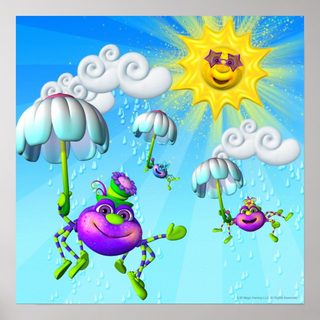 Poster Itsy Bitsy Spider 18x18 (Frente)