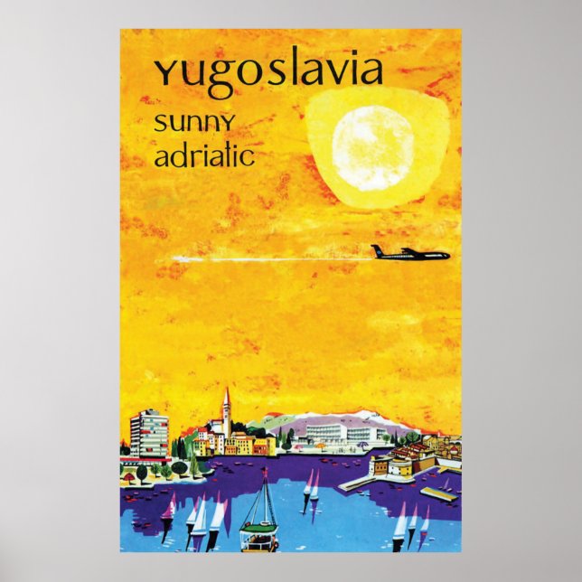 Poster Iugoslávia, Sunny Adriatic (Frente)