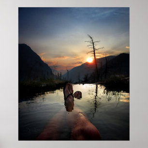 Poster Iva Bell Hot Primaveras Sunset Ansel Adams Wildern