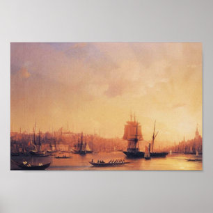 Poster Ivan Aivazovsky - Preso no Ouro
