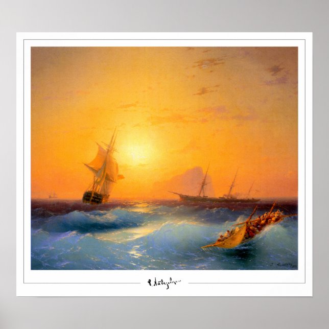 Poster Ivan Aivazovsky Zedign Cartaz de Arte #168 (Frente)