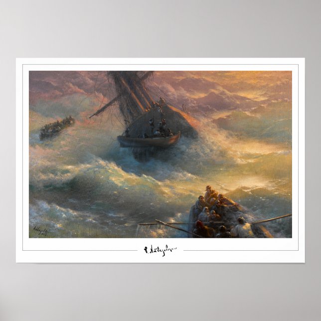 Poster Ivan Aivazovsky Zedign Cartaz de Arte #481 (Frente)