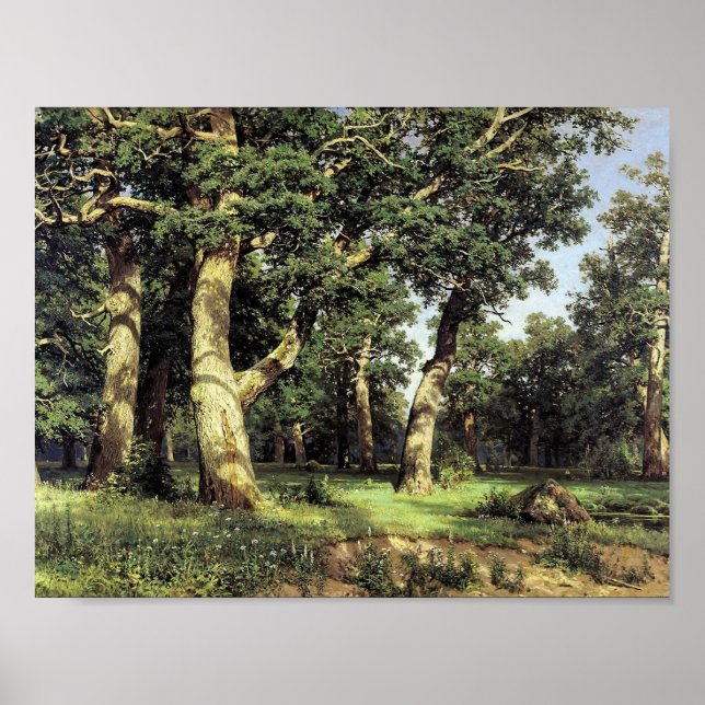 Póster Ivan Shishkin- Oak Grove (Frente)