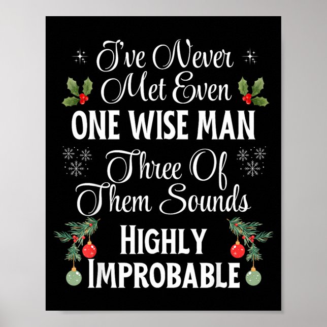 Poster I've Never Met Even One Wise Man Three Sounds Impr (Frente)