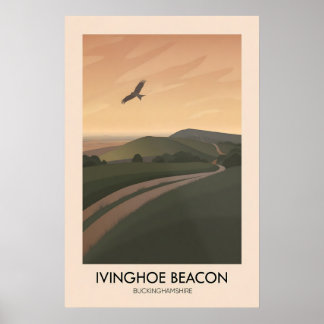 Poster Ivinghoe Beacon Buckinghamshire Cartaz de Viagem
