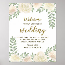 Poster Ivory Blush Champagne - Sinal de Casamento Descone
