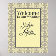 Ivory e Cinza Floral