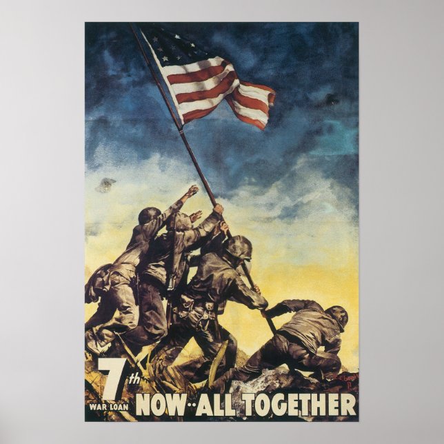 Poster Iwo Jima: Fuzileiros navais (Frente)