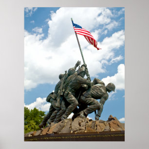 Póster Iwo Jima - opinião de lado oeste