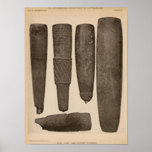 Poster IX tubulações de pedra, assim Calif