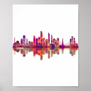 Poster Izmir Turquia Skyline