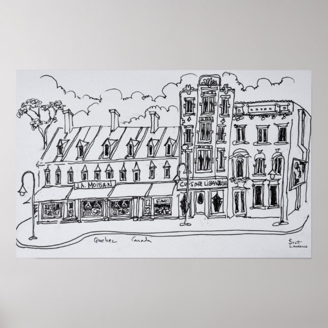 Póster J.A. Moisan Grocery Store | Canadá (Frente)