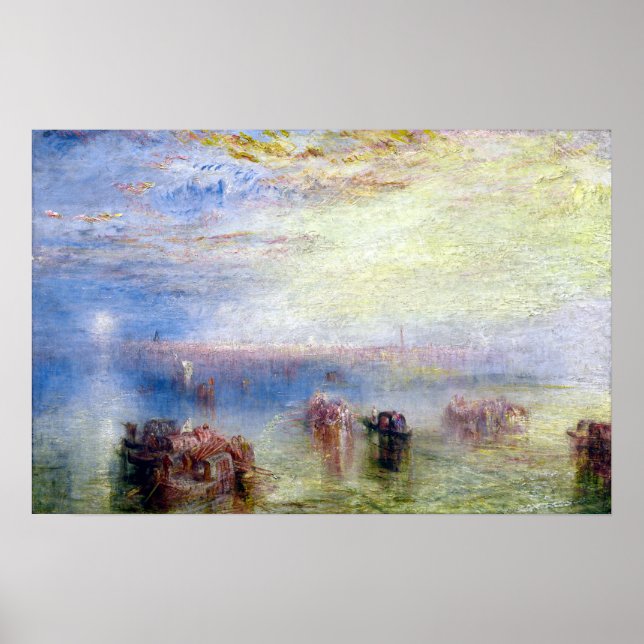Poster J. M. W. Turner Approach to Veneza (Frente)