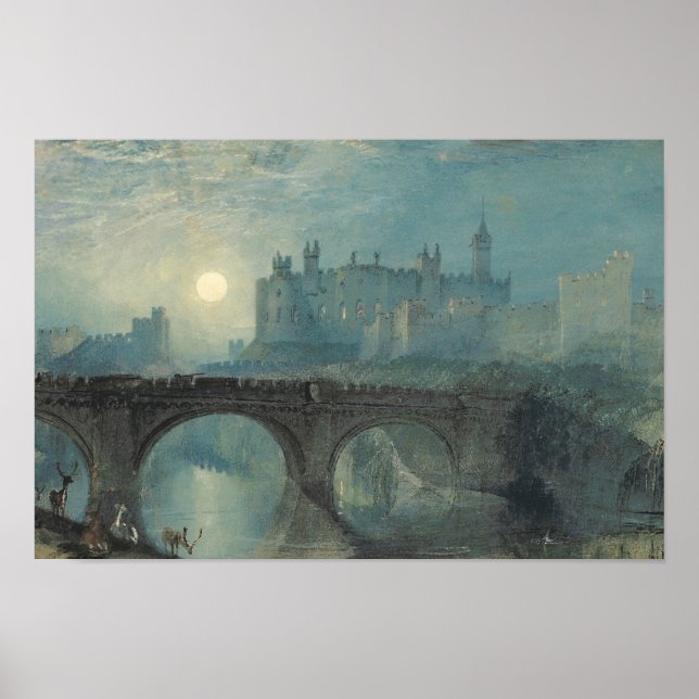 Póster J.M.W. Turner - Castelo de Alnwick (Frente)