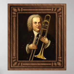 Póster J.S. Bach com Trombone