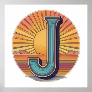 Poster J Sunrise Splendor