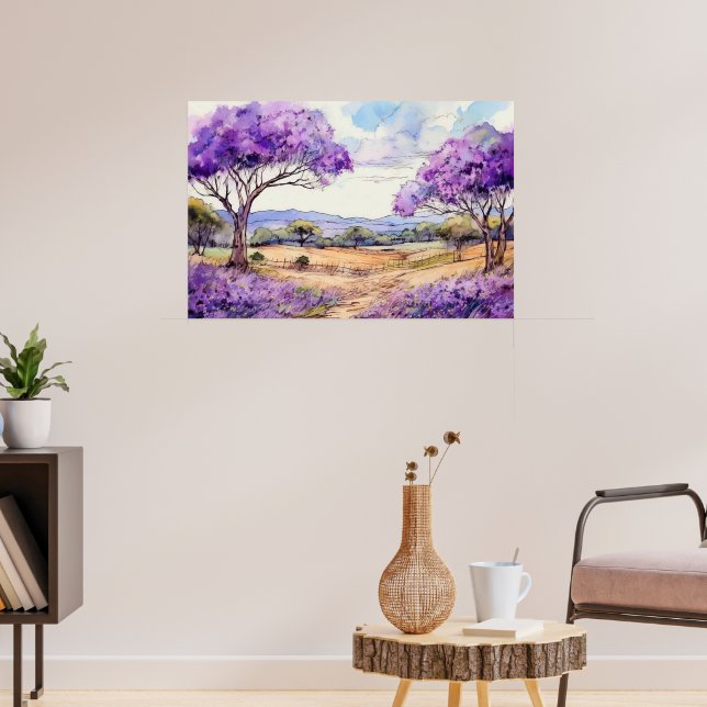 Poster Jacarandá do Upcountry Maui (Sala de Estar 3)