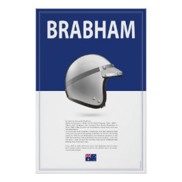 Póster Jack Brabham Helmet