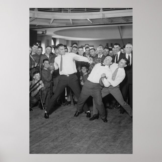 Poster Jack Dempsey, Houdini e Benny Leonard (Frente)