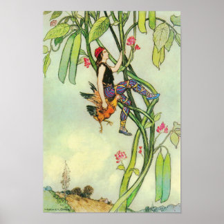 Poster Jack e o Beanstalk por Warwick Goble