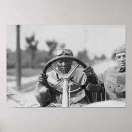 Poster Jack Johnson Dirigindo Seu Tomate Flyer