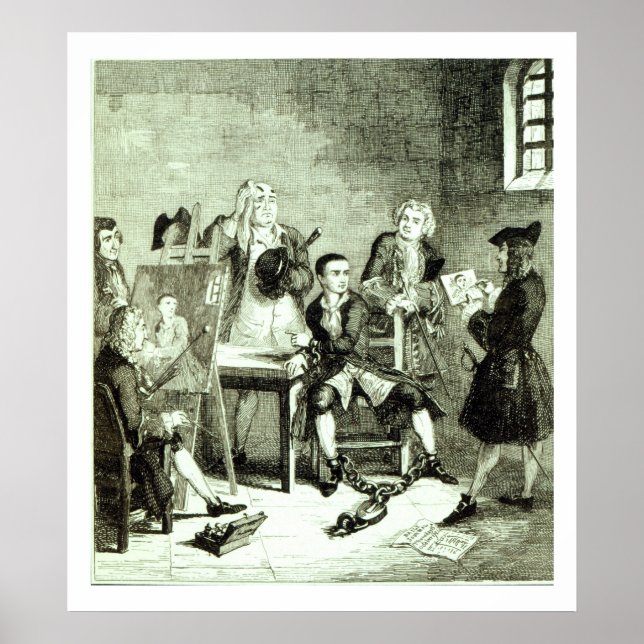 Poster Jack no Newgate Ward tendo retratos tirados por Si (Frente)