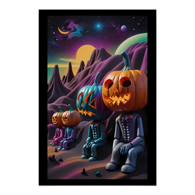 Póster Jack-o-Lantern Family Rest Stop (Frente)