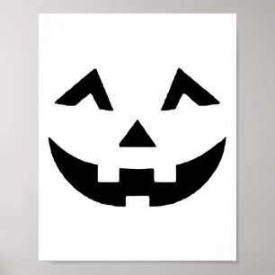 Poster Jack O Lanterna Face Pumpkin Eyelashes Hallowen Co
