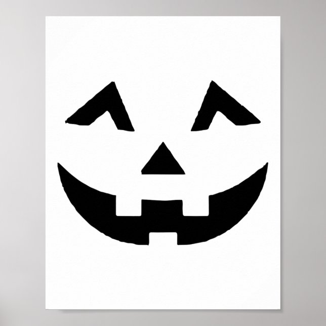 Poster Jack O Lanterna Face Pumpkin Eyelashes Hallowen Co (Frente)