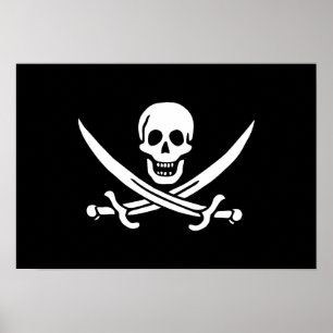 Poster Jack Rackham; Jolly Roger Flag; Pirate