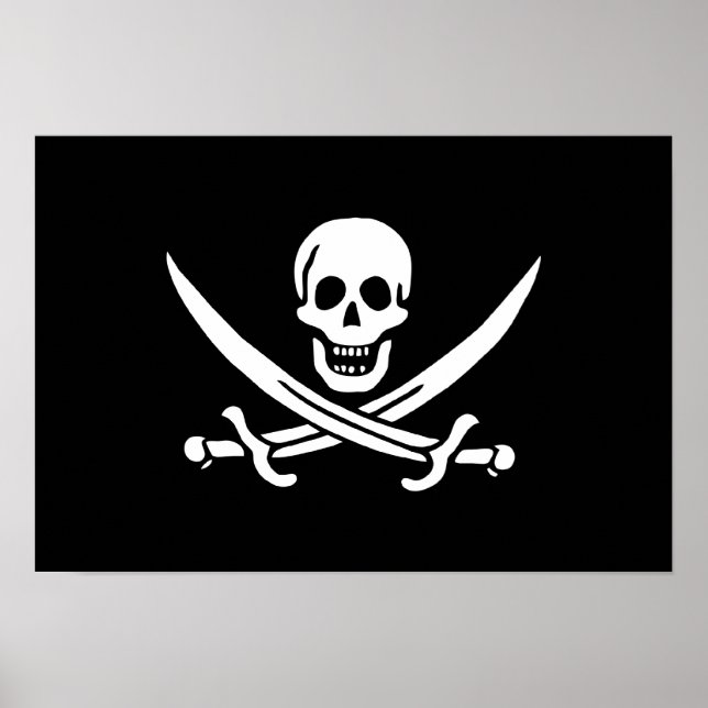 Poster Jack Rackham; Jolly Roger Flag; Pirate (Frente)