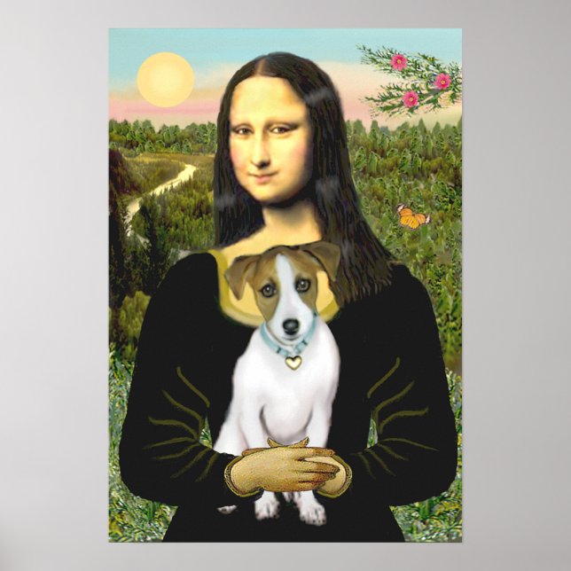 Poster Jack Russell 10 - Mona Lisa (Frente)