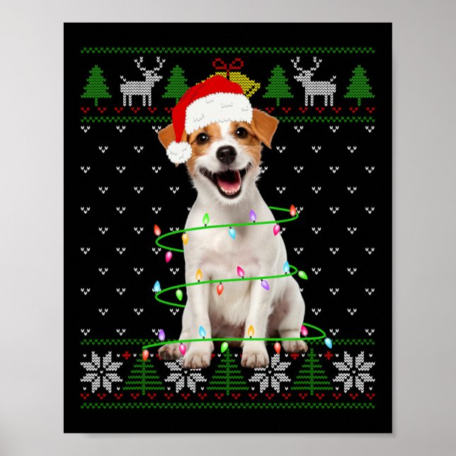 Poster Jack Russell Terrier Cachorro Cachorro Cachorro Lu (Frente)
